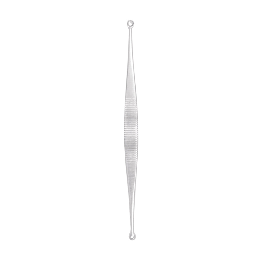 Rounded Sharp Spoon with Hole / Blackhead Remover – 13.5 cm